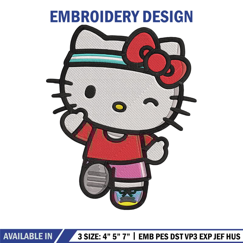 Kitty cute Embroidery Design, Hello kitty Embroidery, Embroidery File, Anime Embroidery, Anime shirt, Digital download.jpg