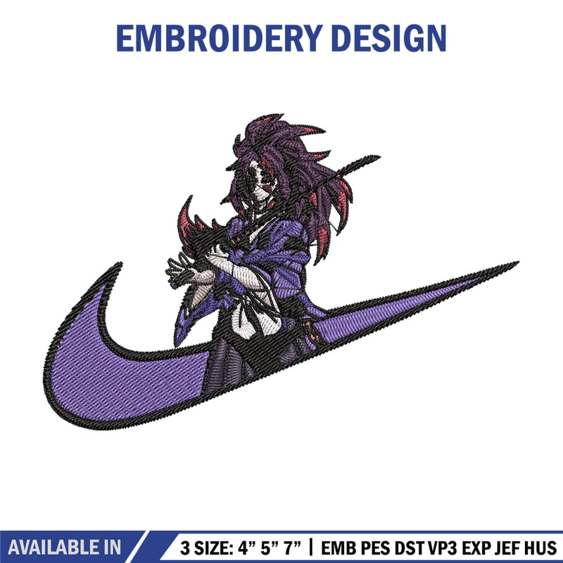 Kokushibo Embroidery Design, Demon slayer Embroidery, Embroidery File, Nike Embroidery, Anime shirt, Digital download.jpg