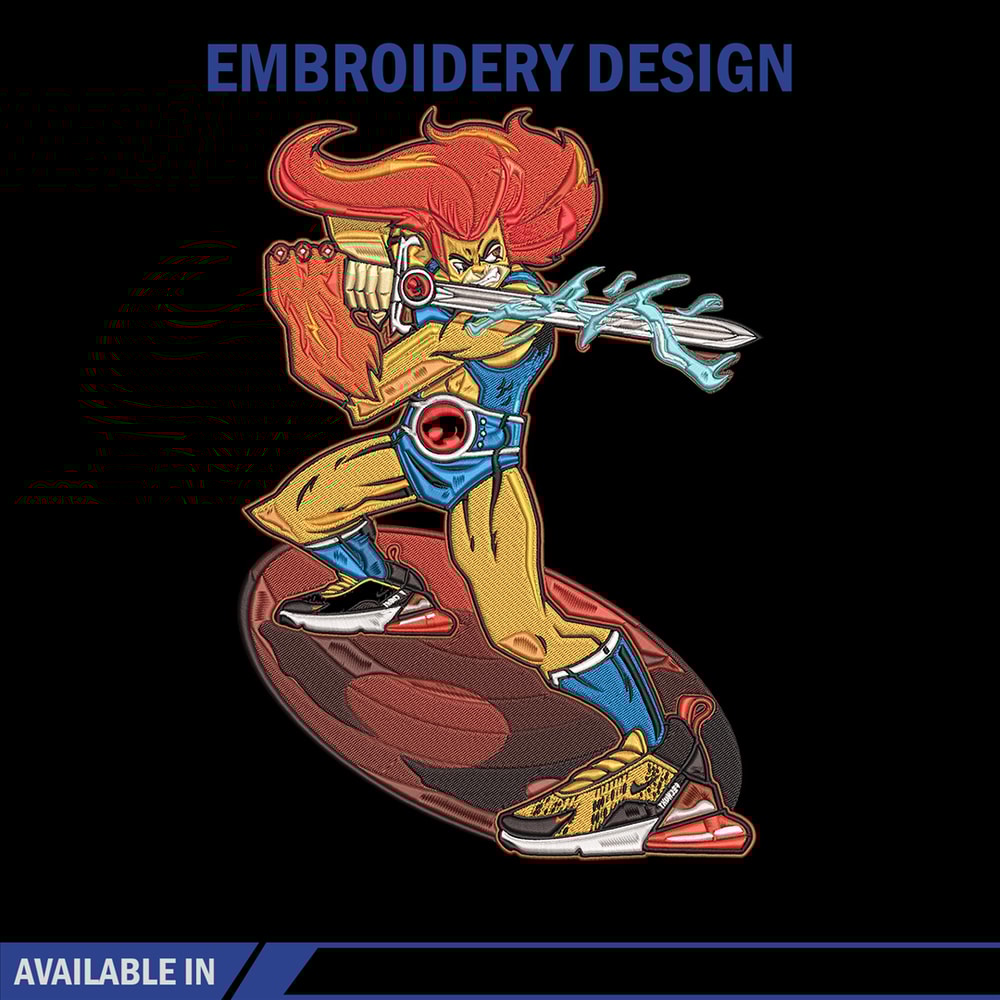Lion O Embroidery Design, ThunderCats Embroidery, Embroidery File, Anime Embroidery, Anime shirt, Digital download.jpg