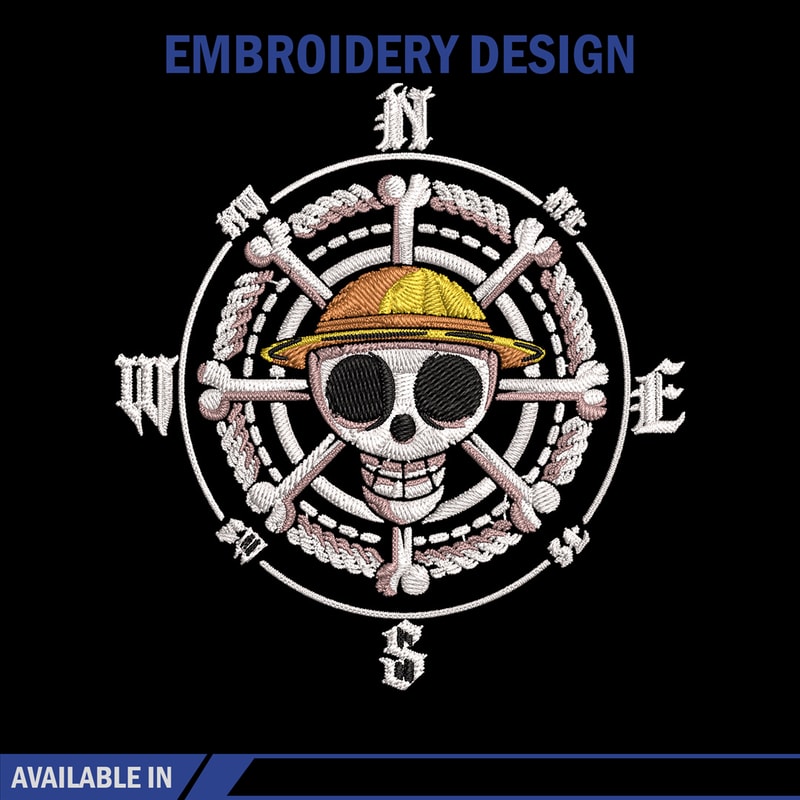 Logo One piece Embroidery Design, One piece Embroidery, Embroidery File, Anime Embroidery, Anime shirt, Digital download.jpg