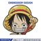 Luffy Chibi Embroidery Design, One piece Embroidery, Embroidery File, Anime Embroidery, Anime shirt, Digital download.jpg