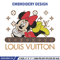 LV x minnie Embroidery Design, Mickey Embroidery, Embroidery File, LV Embroidery, Anime shirt, Digital download.jpg
