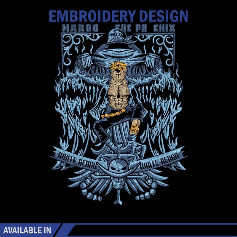 Marco poster Embroidery Design,One piece Embroidery, Embroidery File, Anime Embroidery, Anime shirt, Digital download.jpg