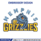 Memphis Grizzlies logo embroidery design, NBA embroidery,Sport embroidery,Embroidery design, Logo sport embroidery..jpg