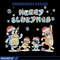 Merry blueymas Embroidery Design, Bluey Embroidery, Embroidery File, Chrismas Embroidery, Anime shirt, Digital download.jpg