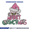 Merry Grinchmas Embroidery Design, Grinch Embroidery,Embroidery File, Chrismas Embroidery, Anime shirt, Digital download.jpg