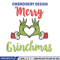 Merry grinchmas embroidery design,Grinch embroidery,Chrismas design, Embroidery shirt, Embroidery file, Digital download.jpg