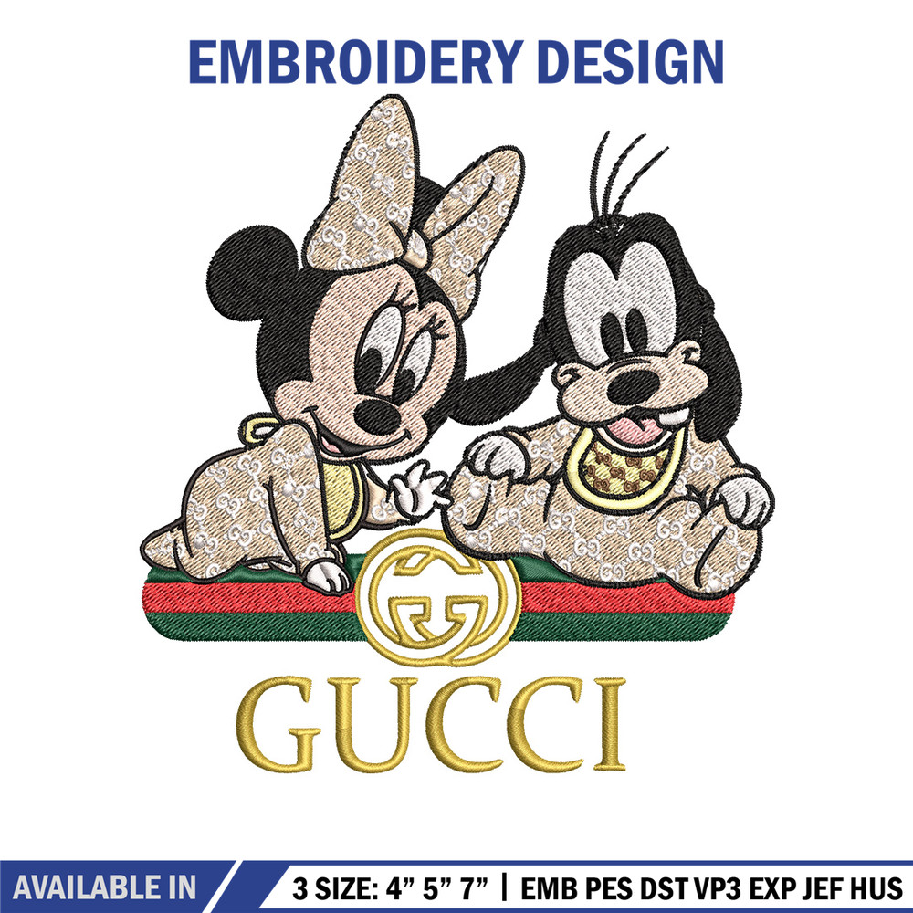 Minnie goofy baby Embroidery Design, Gucci Embroidery, Embroidery File, Logo shirt, Sport Embroidery, Digital download..jpg