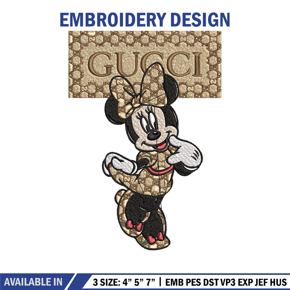 Minnie gucci Embroidery Design, Disney Embroidery, Embroidery File, Brand Embroidery, Logo shirt, Digital download.jpg