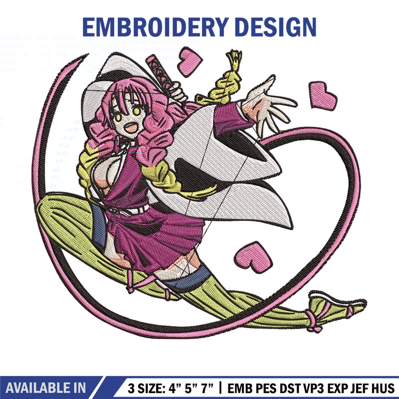 Mitsuri love Embroidery Design, Demon slayer Embroidery, Embroidery File, Anime Embroidery,Anime shirt, Digital download.jpg