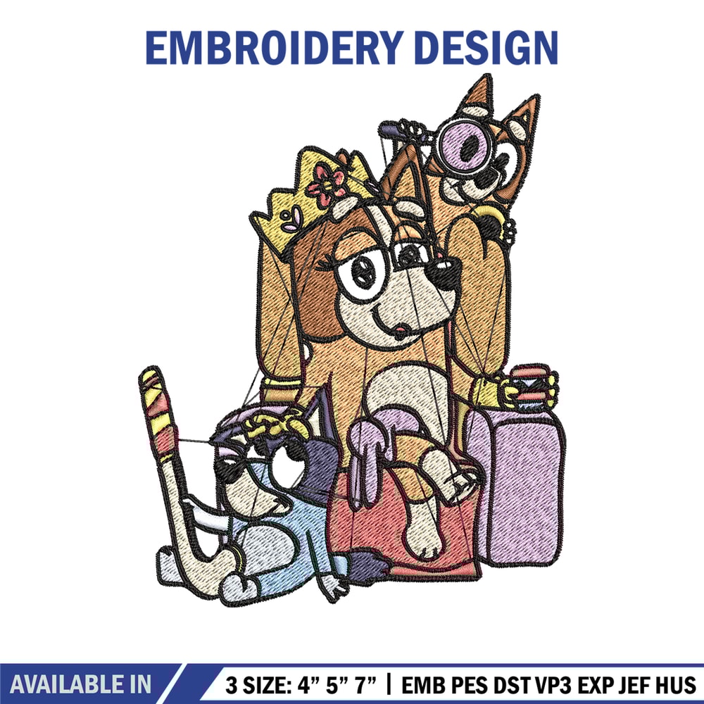 Mum Bluey bingo Embroidery, bluey Embroidery, Embroidery File, cartoon shirt, cartoon design, Digital download..jpg