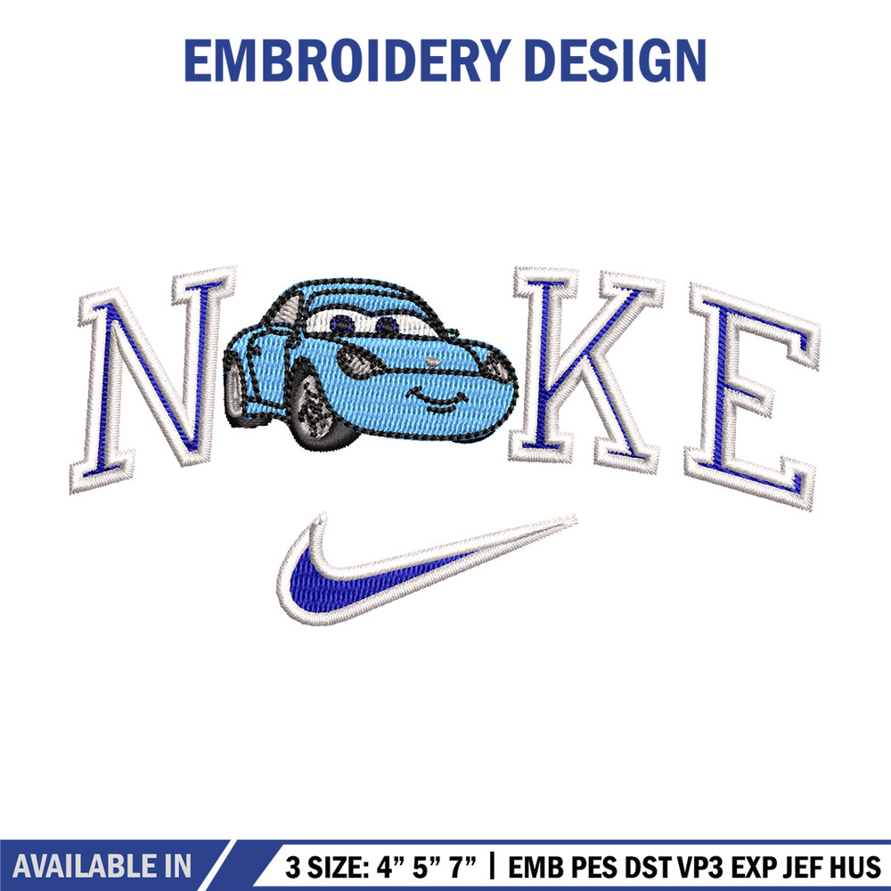 Nike blue mcqueen embroidery design, Mcqueen embroidery, Nike design, Embroidery shirt, Embroidery file,Digital download.jpg