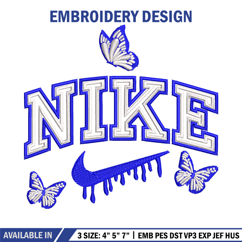 Nike butterfly embroidery design, Butterfly embroidery, Nike design,Embroidery file,Embroidery shirt,Digital download.jpg