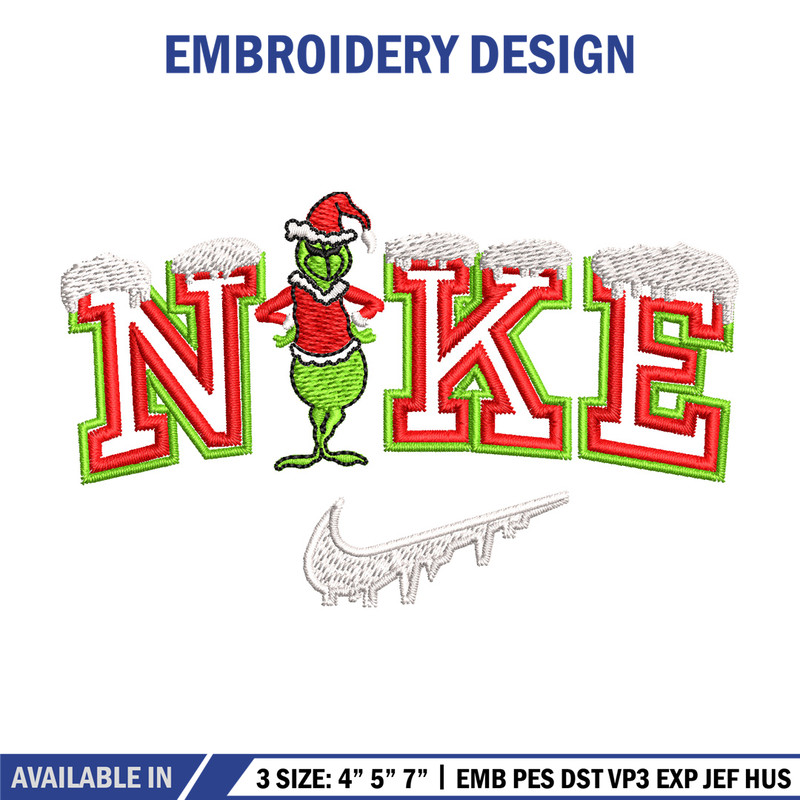 Nike chrismas embroidery design, Chrismas embroidery, Nike design, Embroidery shirt, Embroidery file, Digital download.jpg