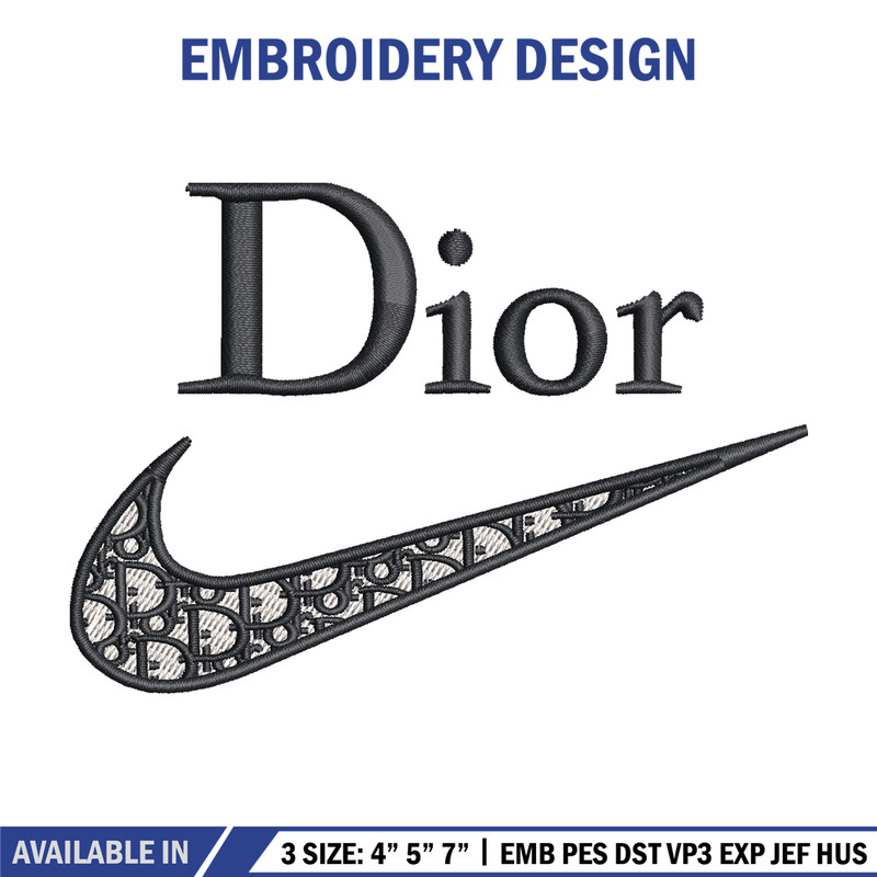 Nike dior embroidery design, Dior embroidery, Emb design, Embroidery shirt, Embroidery file, Digital download.jpg