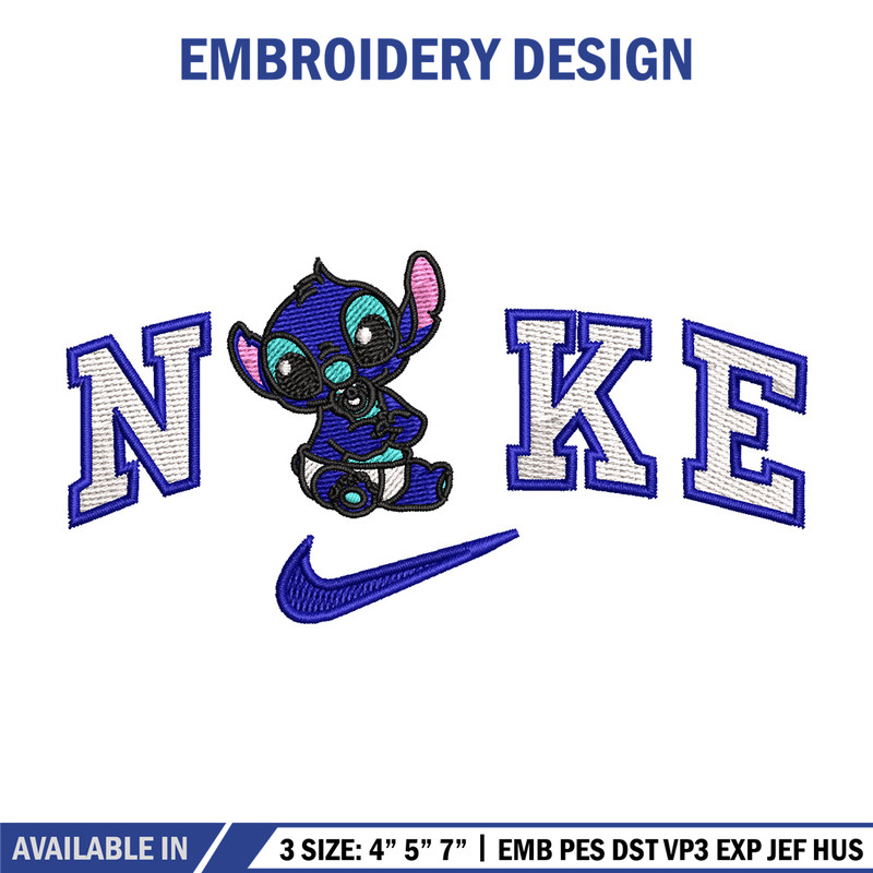 Nike stitch baby embroidery design, Stitch embroidery, Nike design, Embroidery file,Embroidery shirt, Digital download.jpg