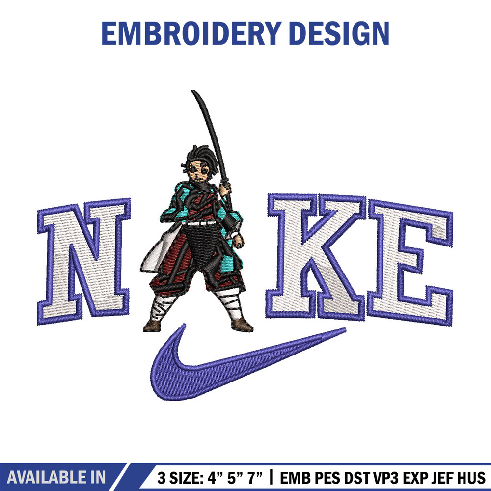 Nike tanjiro embroidery design, Tanjiro embroidery, Nike design, Embroidery shirt, Embroidery file, Digital download.jpg