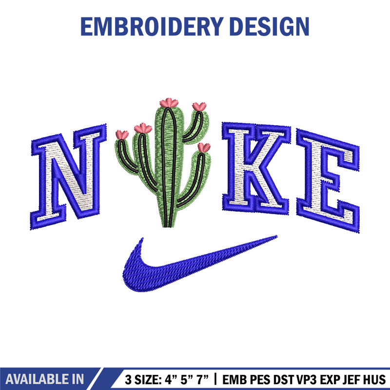 Nike x cactus embroidery design, Cactus embroidery, Nike design,Embroidery shirt, Embroidery file, Digital download.jpg