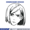 Nobara face Embroidery Design, Jujutsu Embroidery, Embroidery File, Anime Embroidery, Anime shirt, Digital download.jpg