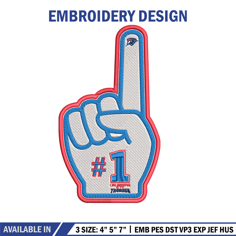 Oklahoma City Thunder no 1 embroidery design, NBA embroidery,Sport embroidery,Embroidery design, Logo sport embroidery.jpg
