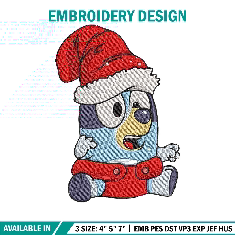 Bluey baby Embroidery Design, Bluey Embroidery, Embroidery File, Chrismas Embroidery,Anime shirt, Digital download..jpg