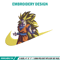 Goku ssj 3 Embroidery Design, Dragonball Embroidery, Embroidery File, Nike Embroidery, Anime shirt, Digital download.jpg