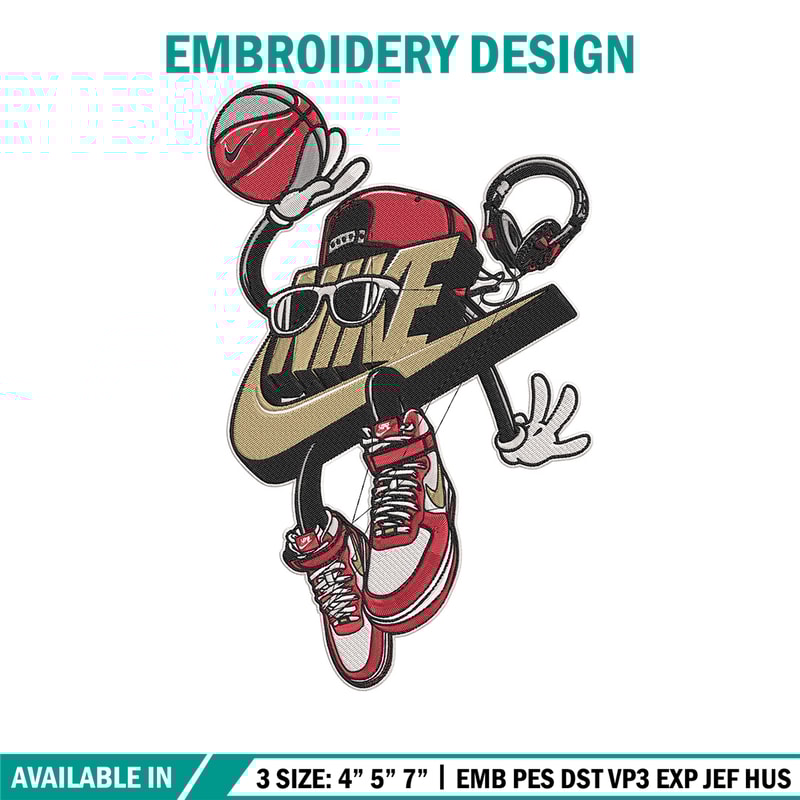 Nike Basketball Logo Embroidery Design, Nike Embroidery, Embroidery File, Anime Embroidery, Anime shirt,Digital download.jpg