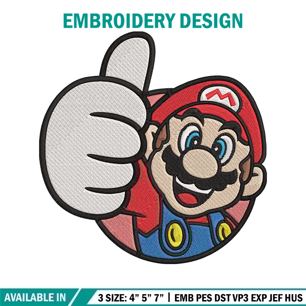 Super Mario Bros Embroidery Design, Mario Embroidery, Embroidery File, logo shirt, Embroidery design, Digital download..jpg