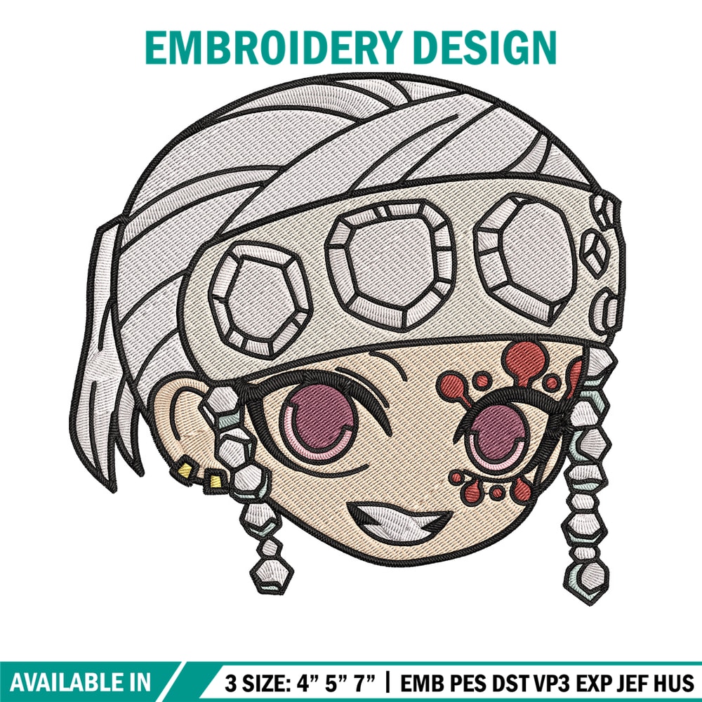 Tengen sticker Embroidery Design, Demon slayer Embroidery, Embroidery File, Anime Embroidery, Digital download.jpg