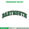 Dartmouth logo embroidery design, Baseball embroidery, Sport embroidery, logo sport embroidery, Embroidery design.jpg