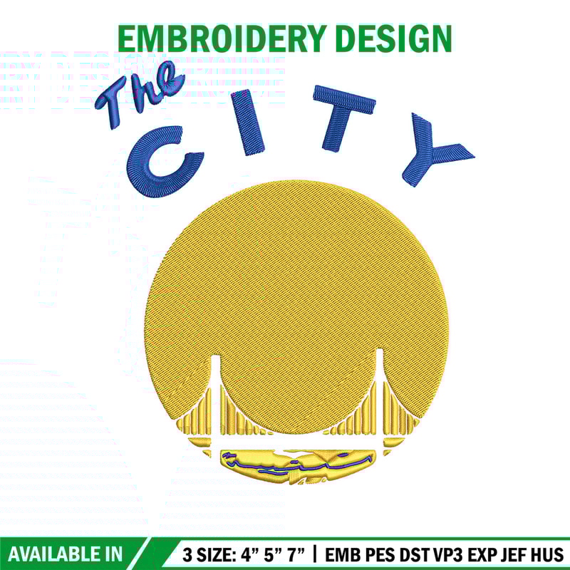 Golden State Warriors logo embroidery design, NBA embroidery, Sport embroidery,Embroidery design,Logo sport embroidery.jpg