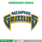 Memphis Grizzlies logo embroidery design, NBA embroidery, Sport embroidery,Embroidery design, Logo sport embroidery.jpg