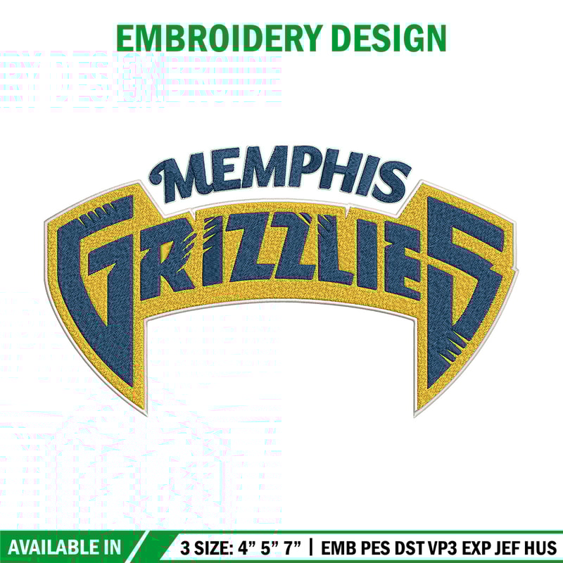 Memphis Grizzlies logo embroidery design, NBA embroidery, Sport embroidery,Embroidery design, Logo sport embroidery.jpg