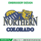 Northern Colorado logo embroidery design, College embroidery,Sport embroidery, logo sport embroidery, Embroidery design.jpg