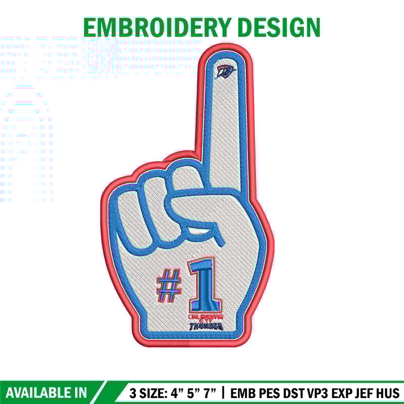 Oklahoma City Thunder no 1 embroidery design, NBA embroidery,Sport embroidery,Embroidery design, Logo sport embroidery.jpg