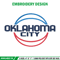 Oklahoma Thunder logo embroidery design, NBA embroidery, Sport embroidery, Embroidery design, Logo sport embroidery..jpg