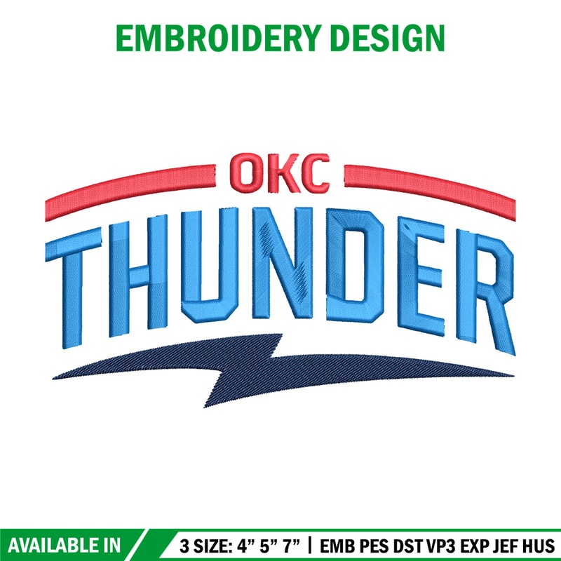 Oklahoma Thunder logo embroidery design,NBA embroidery,Sport embroidery, Embroidery design, Logo sport embroidery.jpg