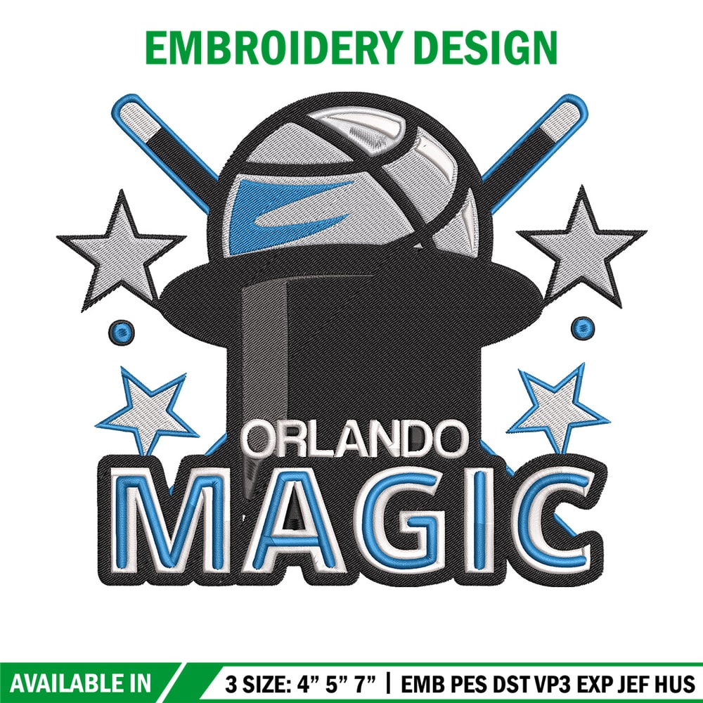 Orlando Magic logo embroidery design,NBA embroidery, Sport embroidery, Embroidery design, Logo sport embroidery.jpg