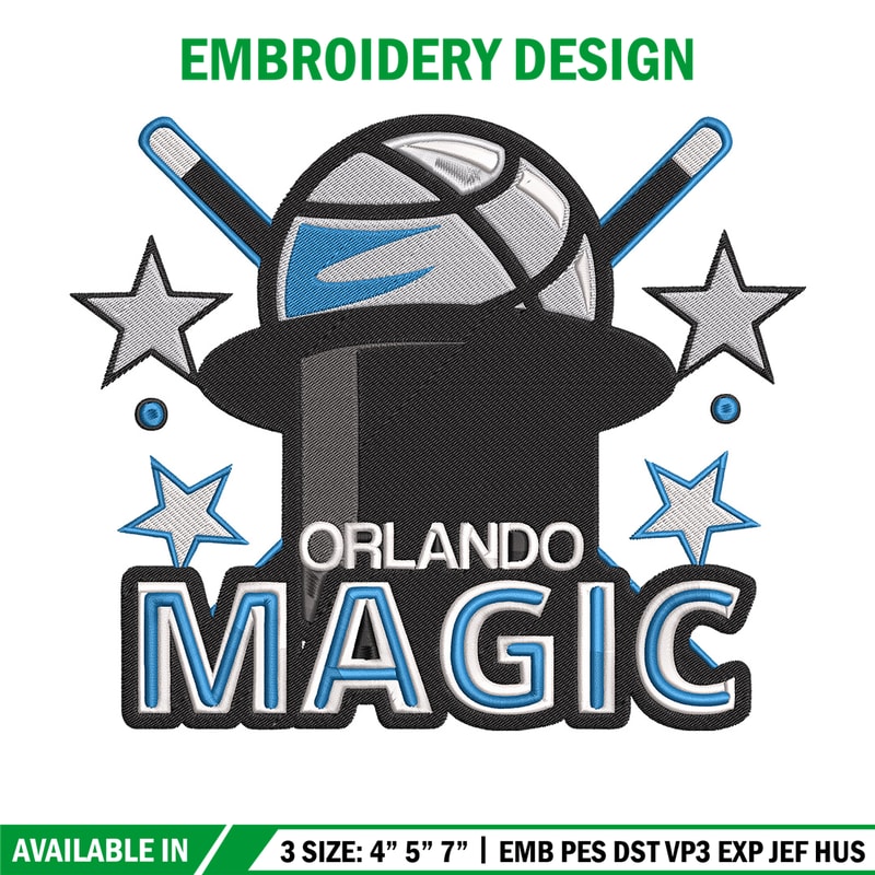 Orlando Magic logo embroidery design,NBA embroidery, Sport embroidery, Embroidery design, Logo sport embroidery.jpg