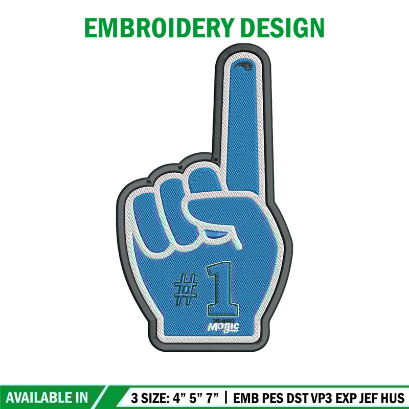 Orlando Magic no 1 embroidery design, NBA embroidery, Sport embroidery, Embroidery design,Logo sport embroidery.jpg