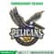 Orleans Pelicans design embroidery design, NBA embroidery, Sport embroidery,Embroidery design, Logo sport embroidery.jpg