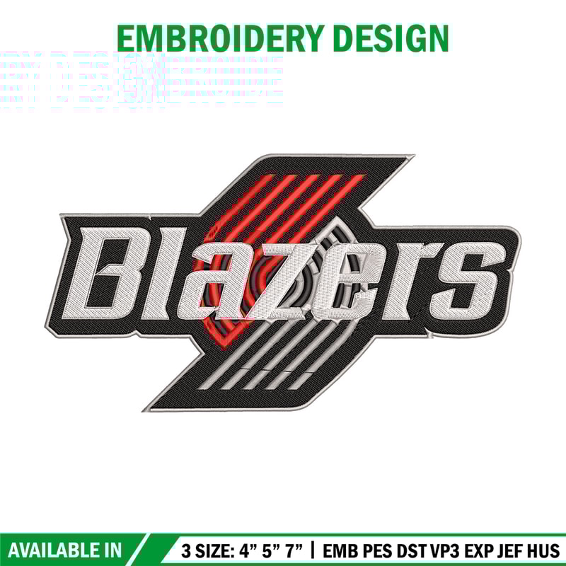 Portland Trail Blazers logo embroidery design, NBA embroidery, Sport embroidery, Embroidery design,Logo sport embroidery.jpg