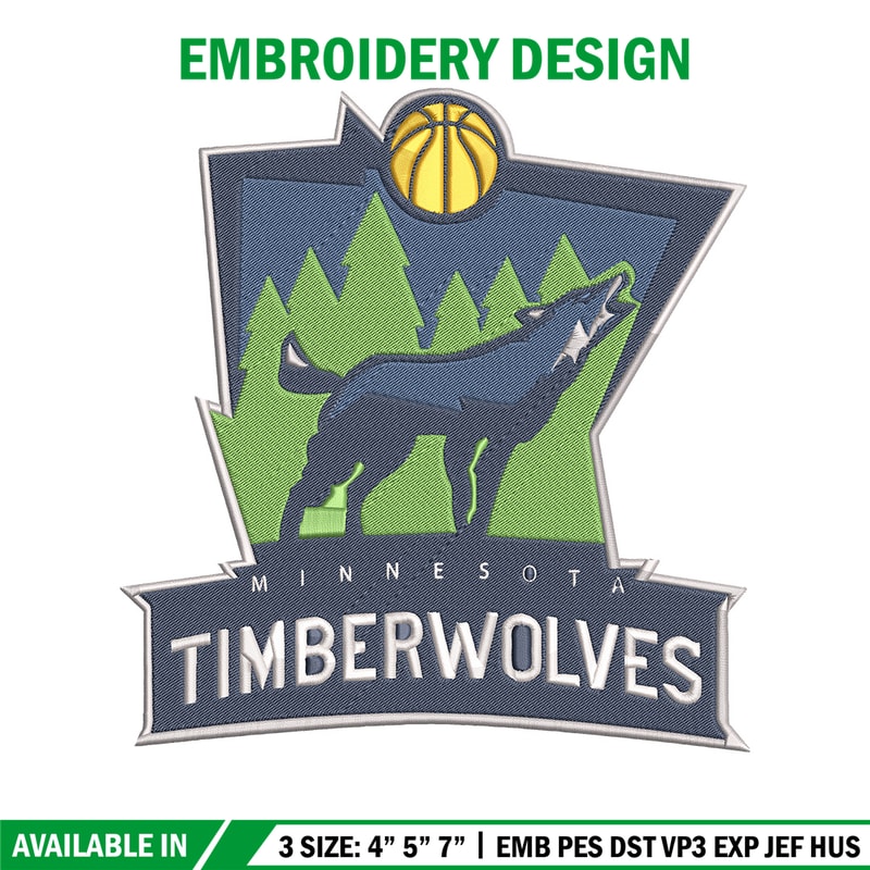 Timberwolves basketball embroidery design, NBA embroidery, Sport embroidery, Embroidery design,Logo sport embroidery.jpg