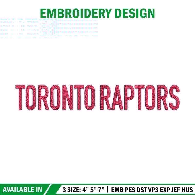 Toronto Raptors logo embroidery design, NBA embroidery,Sport embroidery, Embroidery design, Logo sport embroidery.jpg