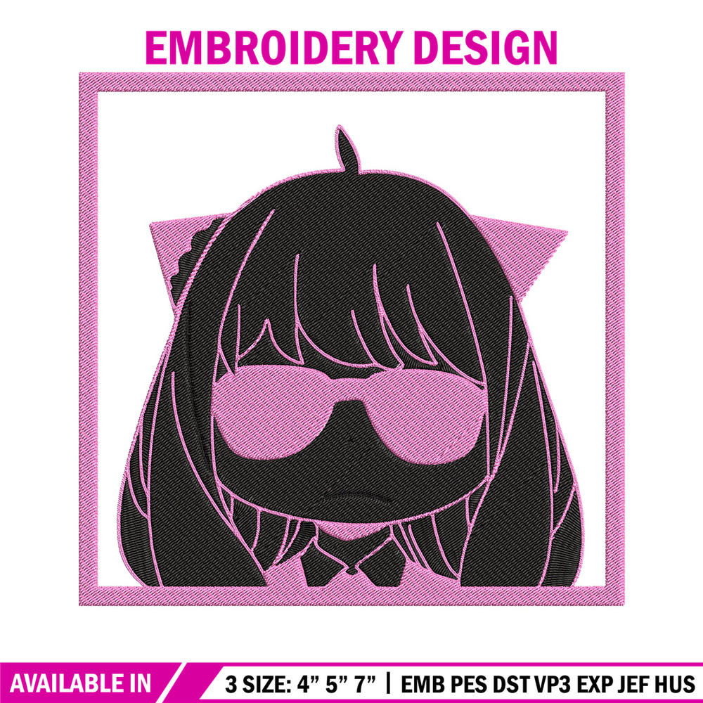 Anya box Embroidery Design, Spy x family Embroidery, Embroidery File, Anime Embroidery, Anime shirt, Digital download.jpg