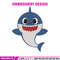 Baby Shark Embroidery Design, Shark Embroidery, Embroidery File, Embroidery design, Digital download..jpg