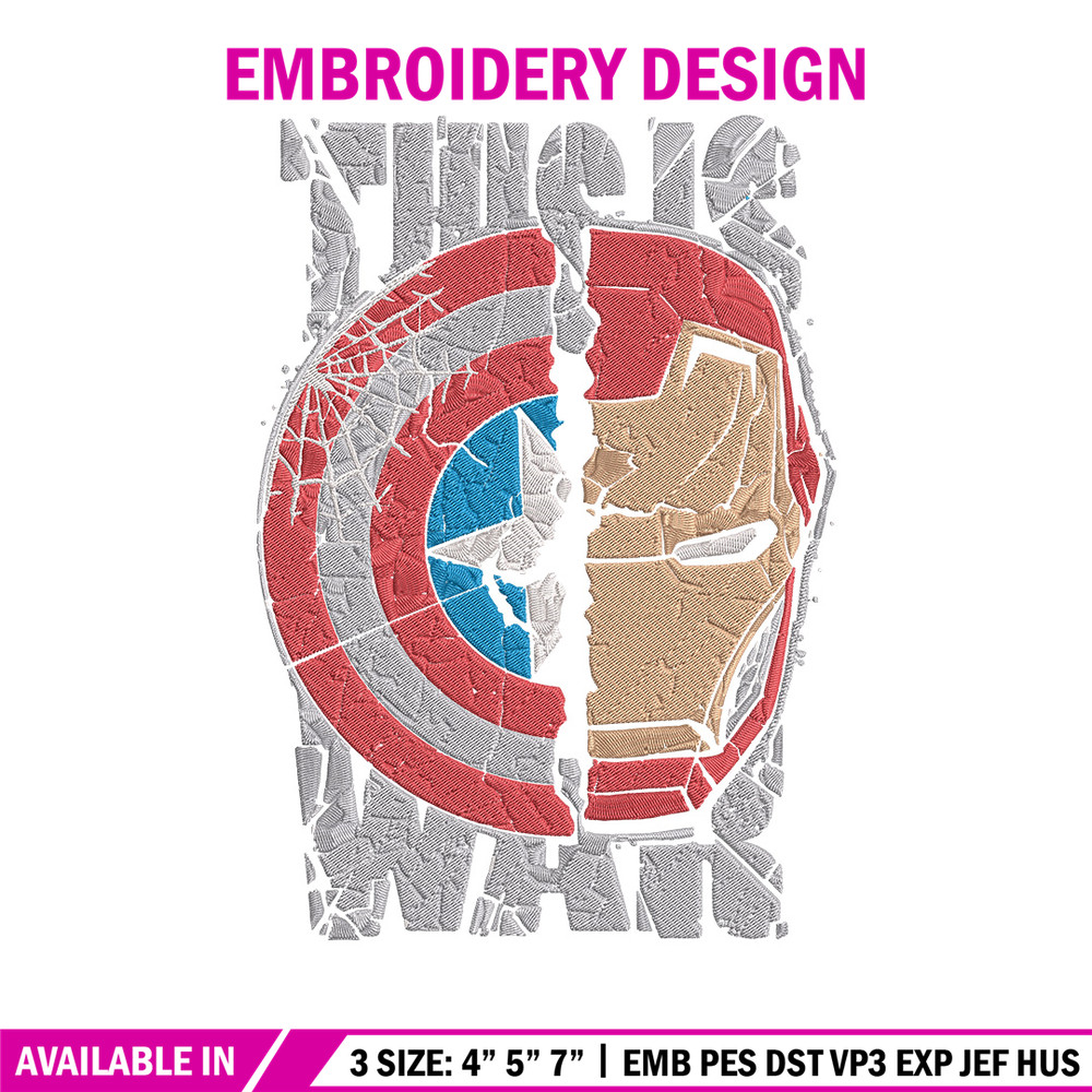 Captain x iron man Embroidery Design, Marvel Embroidery, Embroidery File, Anime Embroidery, Anime shirt,Digital download.jpg