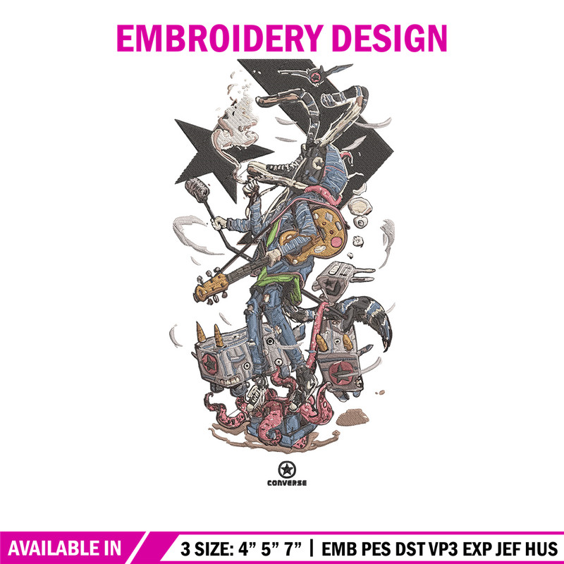 Converse logo Embroidery Design, Converse Embroidery, Embroidery File, Anime Embroidery, Anime shirt, Digital download.jpg