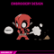 Deadpool chibi Embroidery Design, Deadpool Embroidery, Embroidery File, Anime Embroidery, Anime shirt, Digital download.jpg