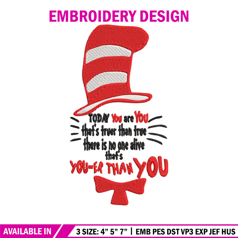 Dr. Seuss Embroidery Design, Dr seuss Embroidery, Embroidery File, logo shirt, Embroidery design, Digital download..jpg